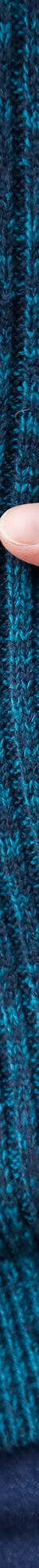 Gilet col montant zippé en tricot, corps doublé polaire (bleu canard mouliné) Gilet col montant zippé en tricot, corps doublé polaire (bleu canard mouliné)